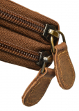 Vintage-Leder Damen-Geldbörse, braun
